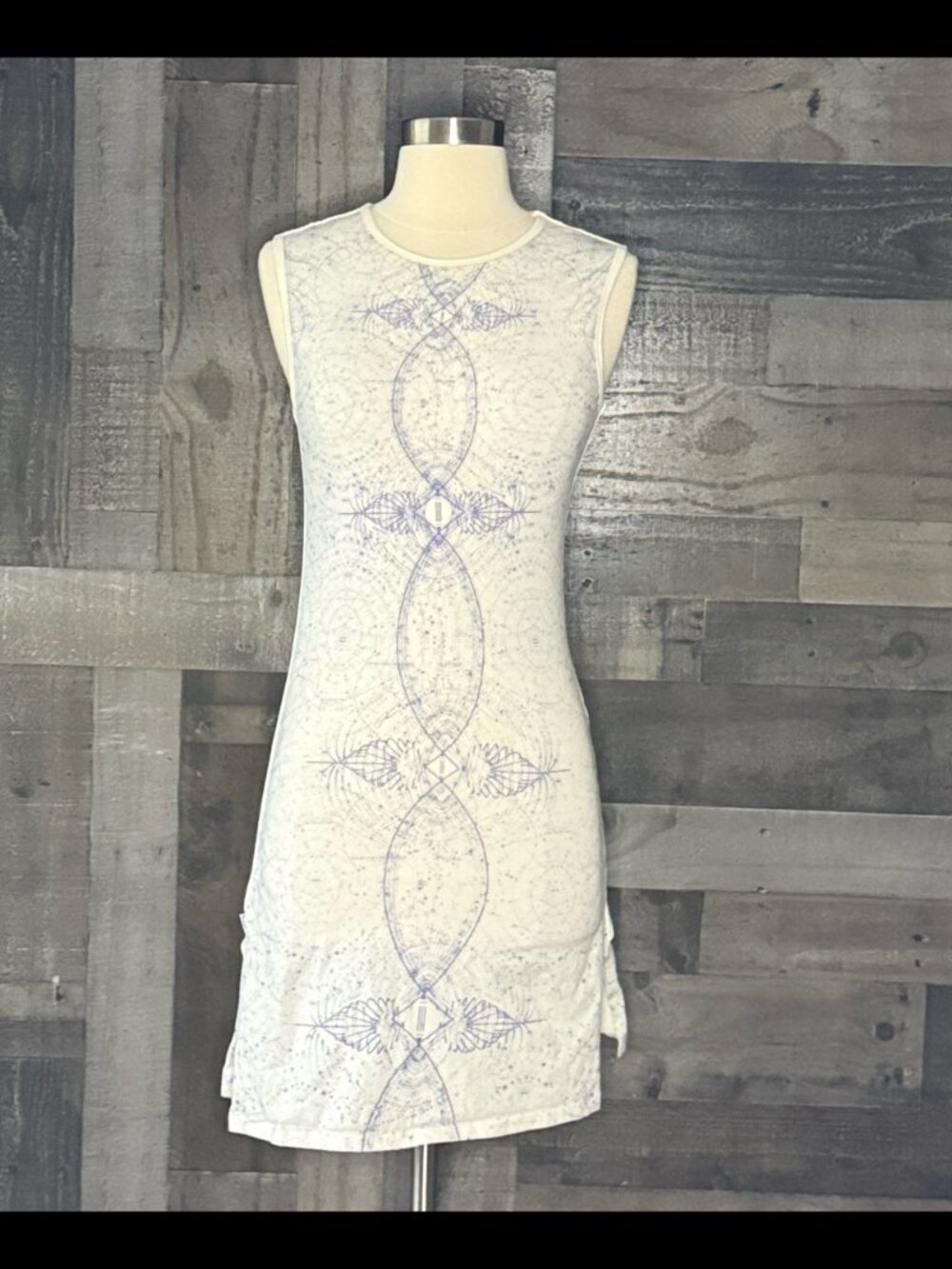 Psylo Celestial Midi Dress Size 2 Skater Witchy Rave Whimsigoth Fairy Grunge